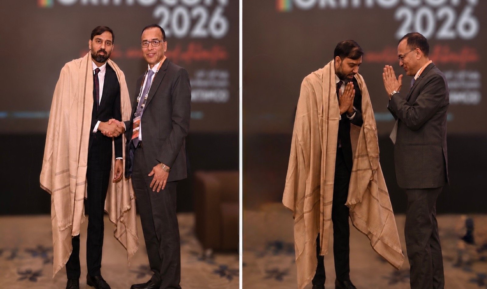 Dr. Rahul Upadhyay felicitated by the Nepal Orthopedic Association for helping develop foot and ankle services in Nepal