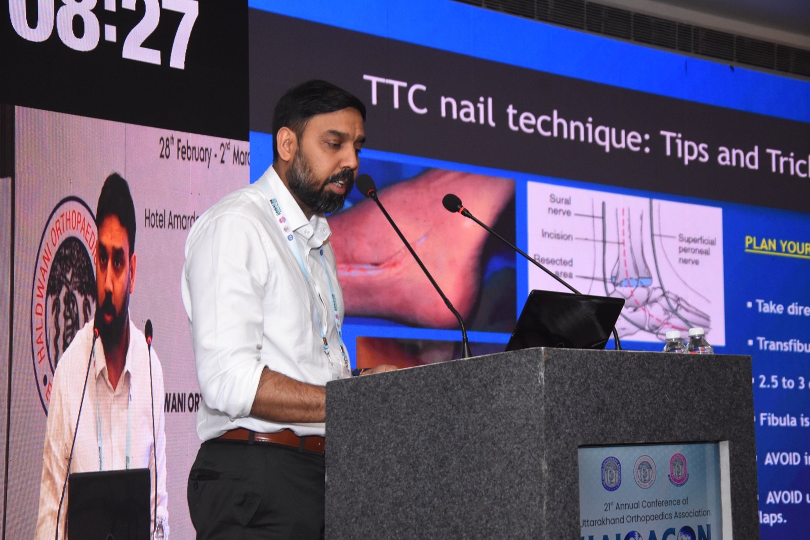 Dr. Rahul Upadhyay as guest speaker at the Uttarakhand Orthopedic Association annual conference